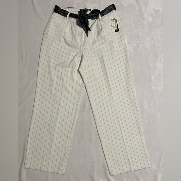 Larry Levine Striped Stretch Dress Pants - Picture 3 of 9